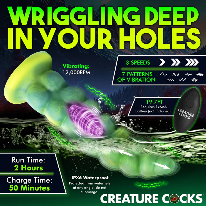 Creature Cocks Squirmer Vibrating Thruster with Remote Control - Image 3
