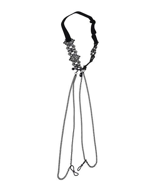 Lace Collar with Nipple Ties - Image 4