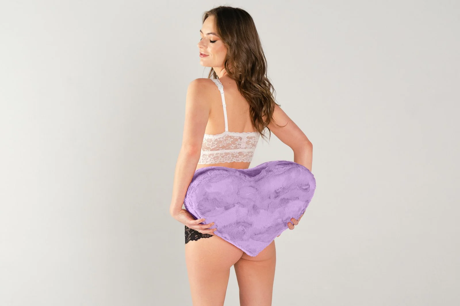 Liberator Heart Wedge in Faux Fur - Image 4