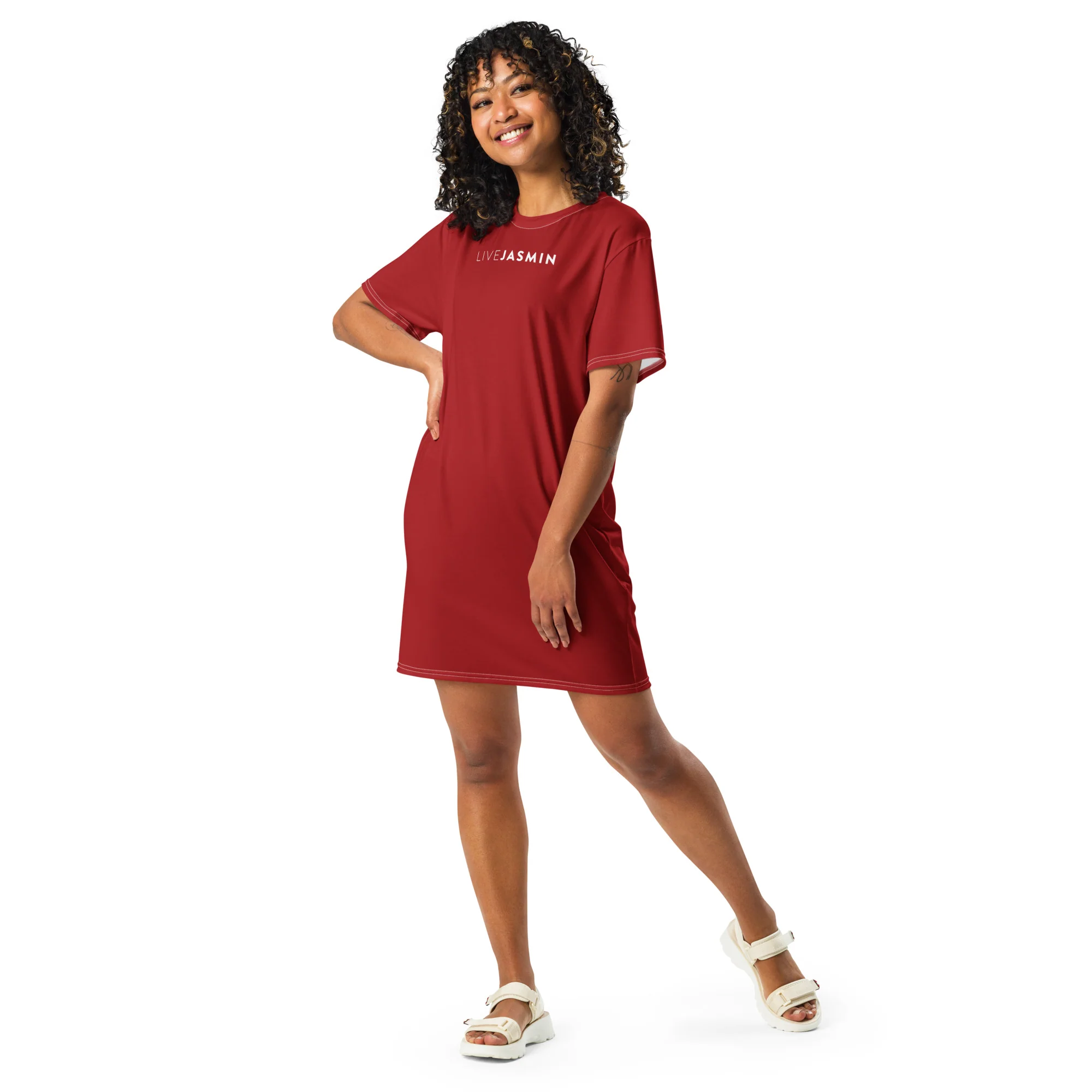 LiveJasmin Oversized T-Shirt Dress - Image 3