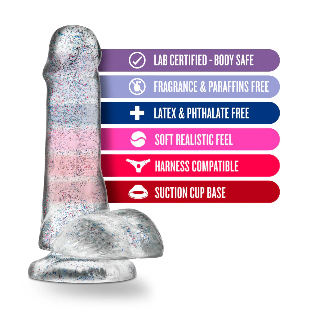 Naturally Yours 6" Glitter Cock - Image 2