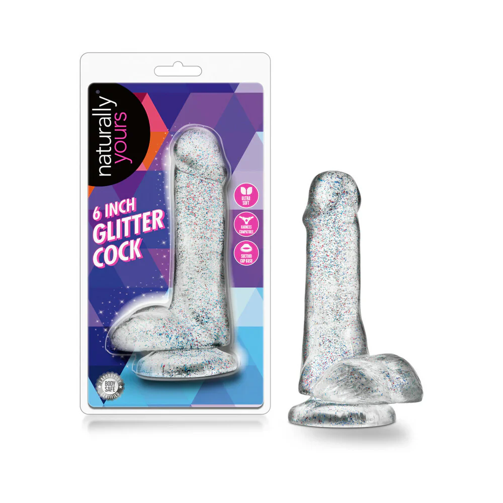 Naturally Yours 6" Glitter Cock - Image 6