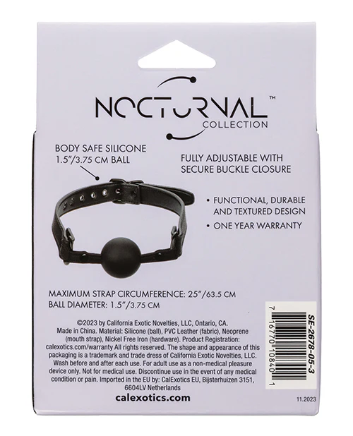 Nocturnal Silicone Ball Gag - Image 5