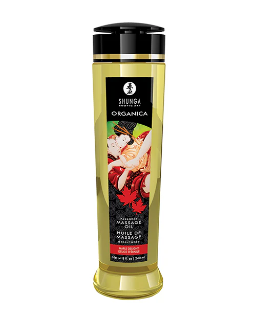 Shunga Organic Kissable Massage Oil - Image 4
