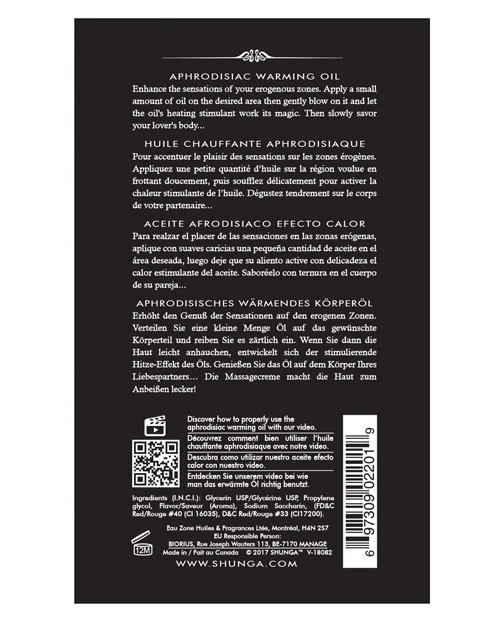 Shunga Warming Oil - Image 5