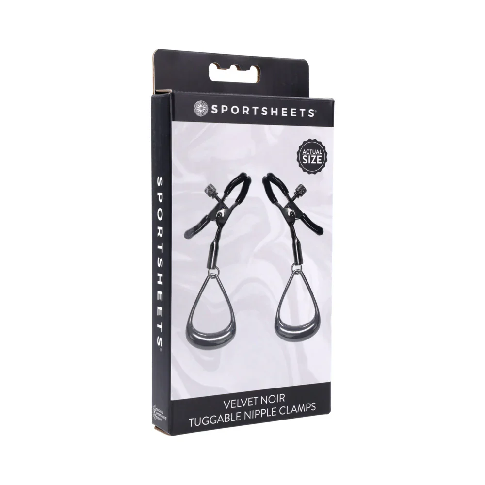 Velvet Noir Tuggable Nipple Clamps - Image 5