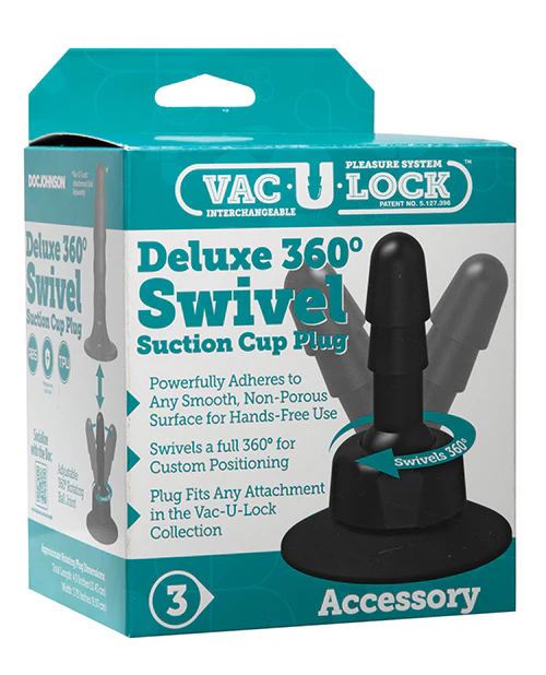 Vac-U-Lock Deluxe 360 Swivel Suction Cup Plug - Image 6