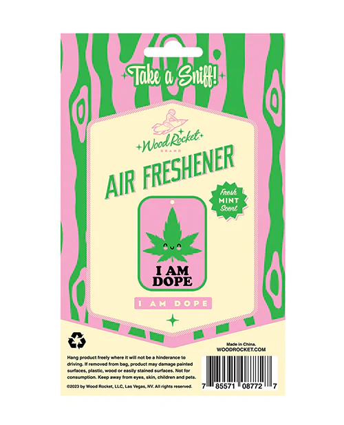 Wood Rocket "I am Dope" Air Freshener - Image 3
