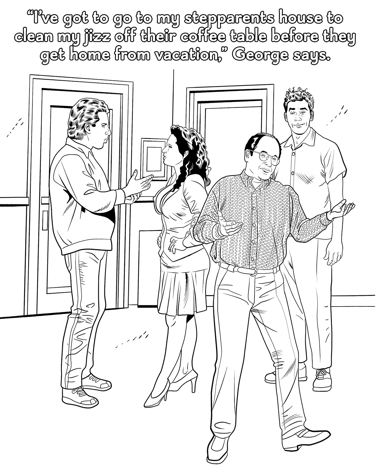 Wood Rocket Sexfeld Parody Coloring Book - Image 3