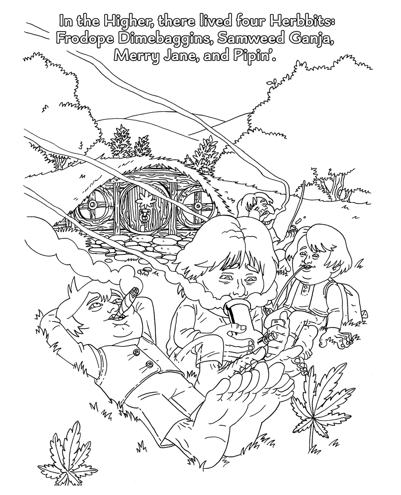 Wood Rocket The Lord of the Smoke Rings Coloring Book - Image 2