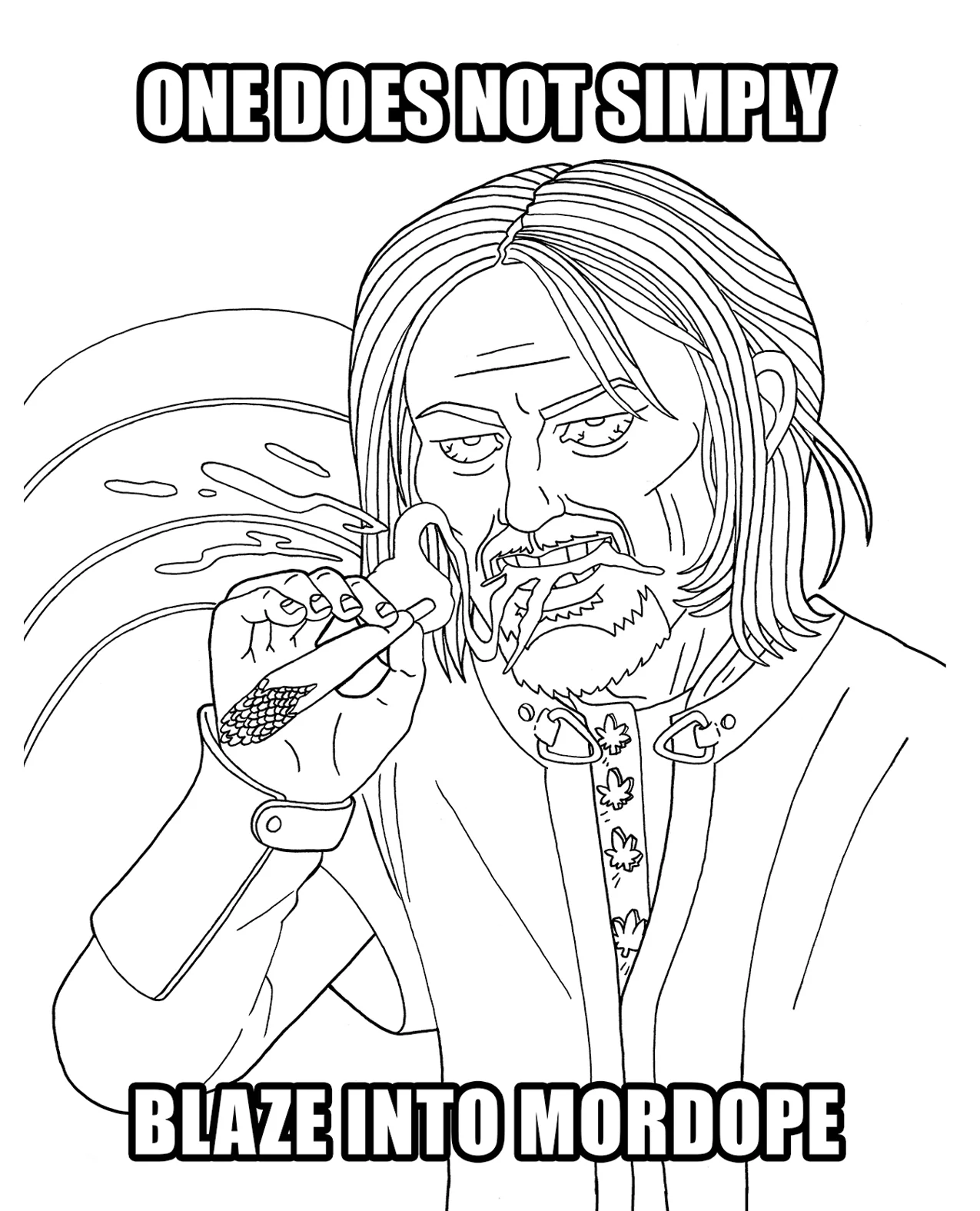 Wood Rocket The Lord of the Smoke Rings Coloring Book - Image 3