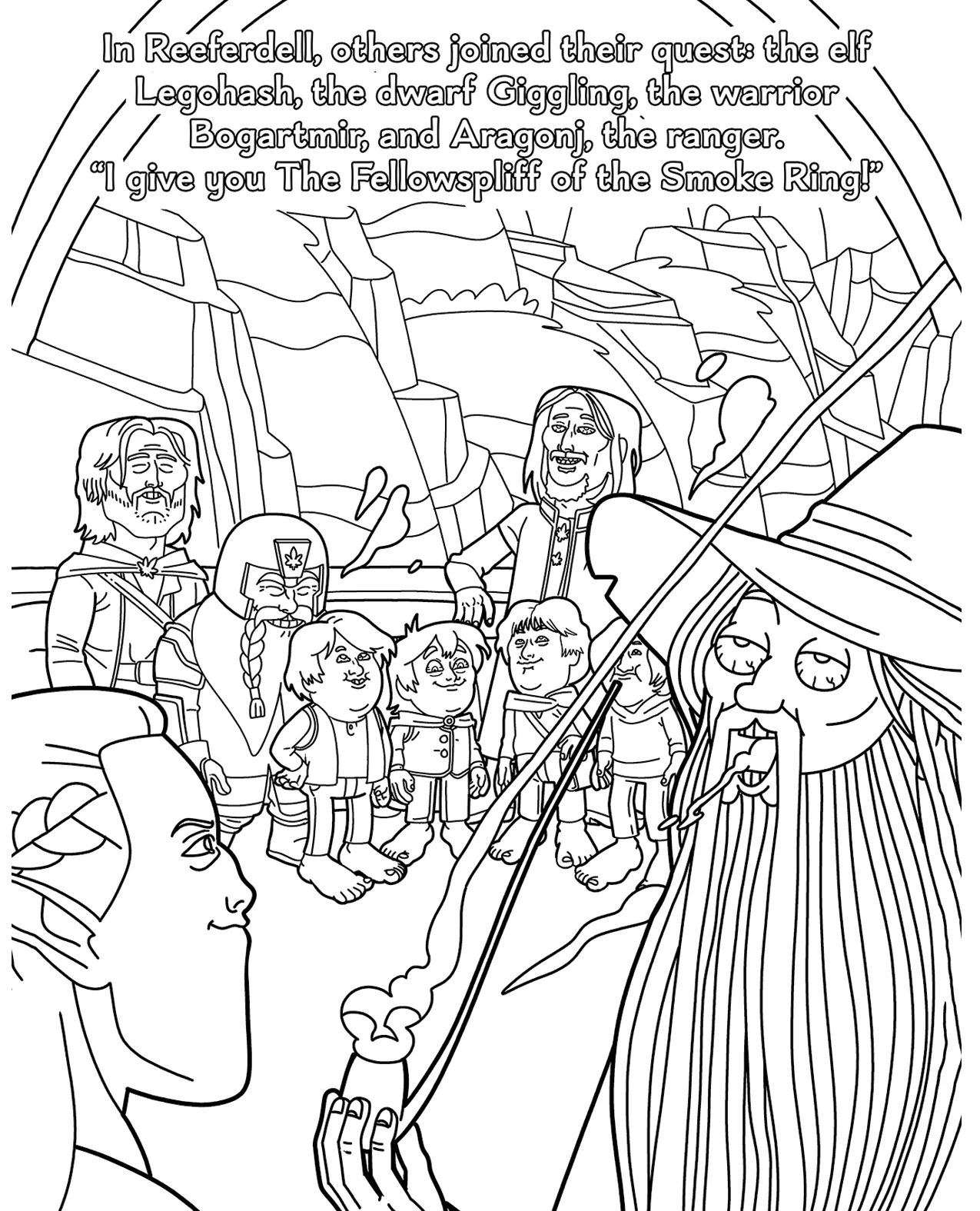 Wood Rocket The Lord of the Smoke Rings Coloring Book - Image 4