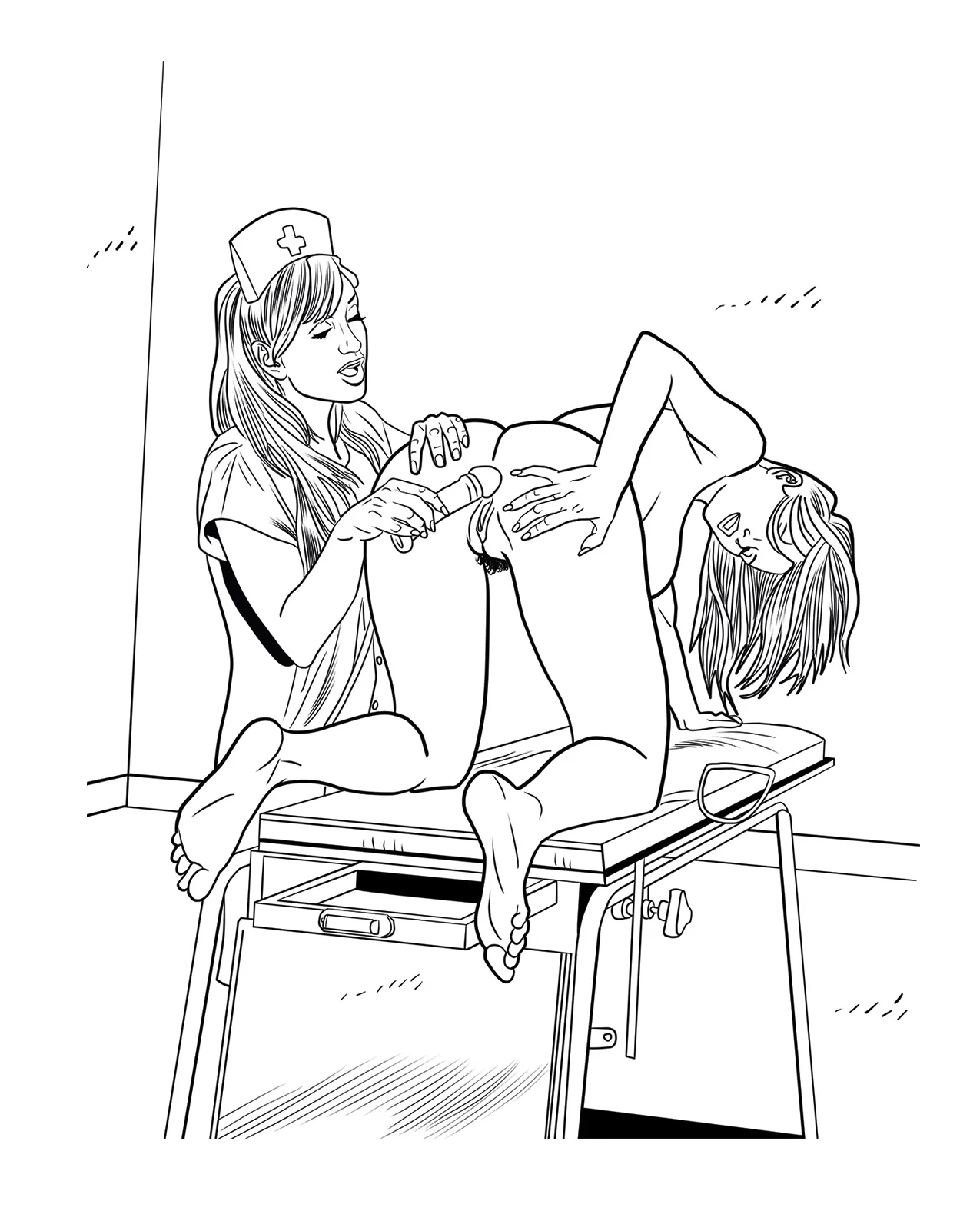 Wood Rocket XXX Nurses Coloring Book - Image 2